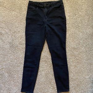 Black denim jeans